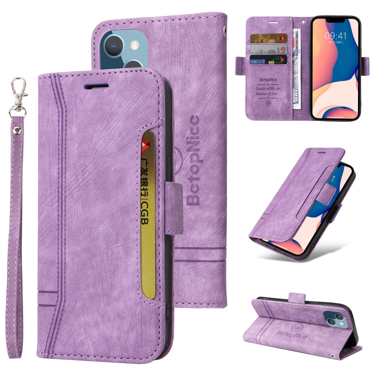 BETOPNICE Estuche de cuero con hebilla de doble cara para teléfono, For iPhone 14, For iPhone 14 Plus, For iPhone 14 Pro, For iPhone 14 Pro Max, For iPhone 13 mini, For iPhone 13, For iPhone 13 Pro, For iPhone 13 Pro Max, For iPhone 12 mini