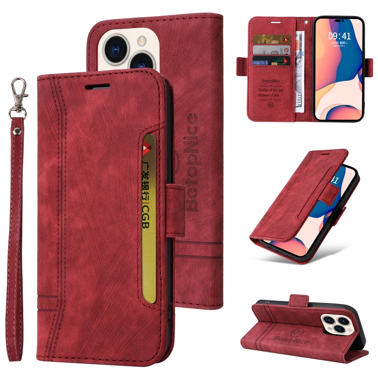 BETOPNICE Estuche de cuero con hebilla de doble cara para teléfono, For iPhone 14, For iPhone 14 Plus, For iPhone 14 Pro, For iPhone 14 Pro Max, For iPhone 13 mini, For iPhone 13, For iPhone 13 Pro, For iPhone 13 Pro Max, For iPhone 12 mini