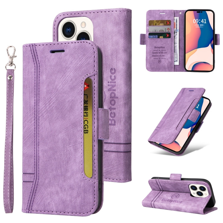 BETOPNICE Estuche de cuero con hebilla de doble cara para teléfono, For iPhone 14, For iPhone 14 Plus, For iPhone 14 Pro, For iPhone 14 Pro Max, For iPhone 13 mini, For iPhone 13, For iPhone 13 Pro, For iPhone 13 Pro Max, For iPhone 12 mini