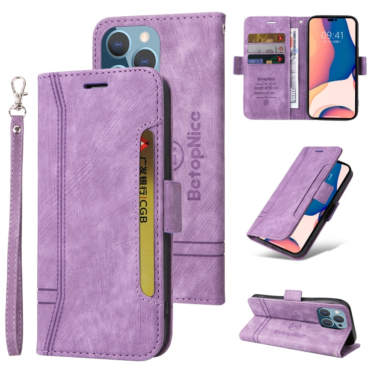 BETOPNICE Estuche de cuero con hebilla de doble cara para teléfono, For iPhone 14, For iPhone 14 Plus, For iPhone 14 Pro, For iPhone 14 Pro Max, For iPhone 13 mini, For iPhone 13, For iPhone 13 Pro, For iPhone 13 Pro Max, For iPhone 12 mini