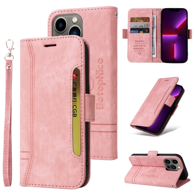 BETOPNICE Estuche de cuero con hebilla de doble cara para teléfono, For iPhone 14, For iPhone 14 Plus, For iPhone 14 Pro, For iPhone 14 Pro Max, For iPhone 13 mini, For iPhone 13, For iPhone 13 Pro, For iPhone 13 Pro Max, For iPhone 12 mini