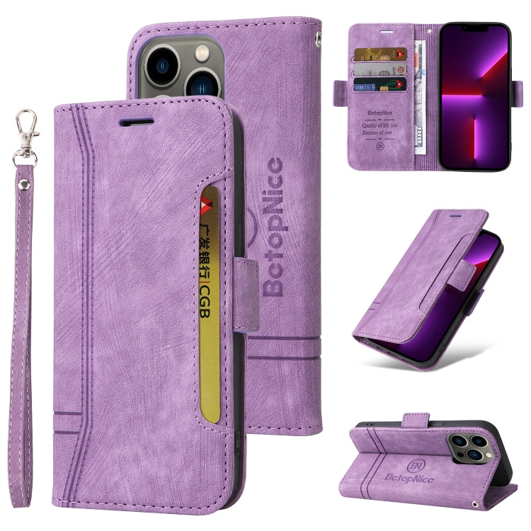 BETOPNICE Estuche de cuero con hebilla de doble cara para teléfono, For iPhone 14, For iPhone 14 Plus, For iPhone 14 Pro, For iPhone 14 Pro Max, For iPhone 13 mini, For iPhone 13, For iPhone 13 Pro, For iPhone 13 Pro Max, For iPhone 12 mini