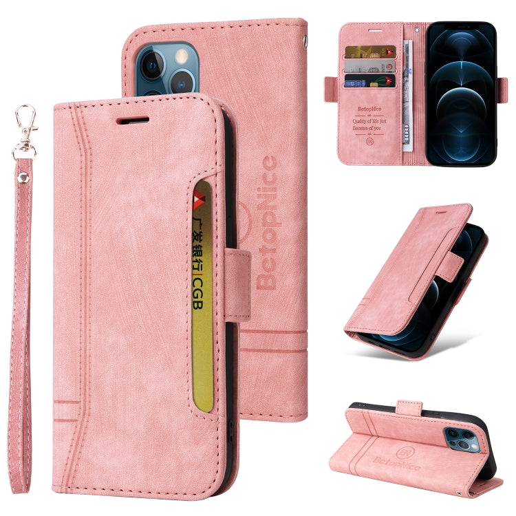 BETOPNICE Estuche de cuero con hebilla de doble cara para teléfono, For iPhone 12 / 12 Pro, For iPhone 12 Pro Max, For iPhone 11, For iPhone 11 Pro, For iPhone 11 Pro Max, For iPhone X / XS, For iPhone XR, For iPhone XS Max                             ...