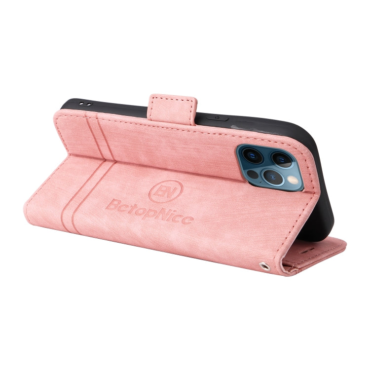 BETOPNICE Estuche de cuero con hebilla de doble cara para teléfono, For iPhone 12 / 12 Pro, For iPhone 12 Pro Max, For iPhone 11, For iPhone 11 Pro, For iPhone 11 Pro Max, For iPhone X / XS, For iPhone XR, For iPhone XS Max                             ...