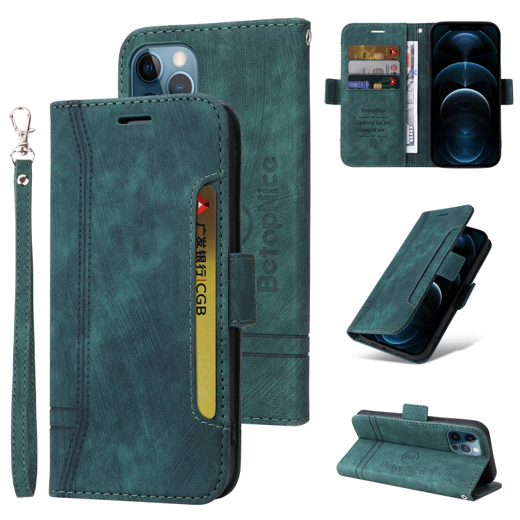 BETOPNICE Estuche de cuero con hebilla de doble cara para teléfono, For iPhone 12 / 12 Pro, For iPhone 12 Pro Max, For iPhone 11, For iPhone 11 Pro, For iPhone 11 Pro Max, For iPhone X / XS, For iPhone XR, For iPhone XS Max                             ...