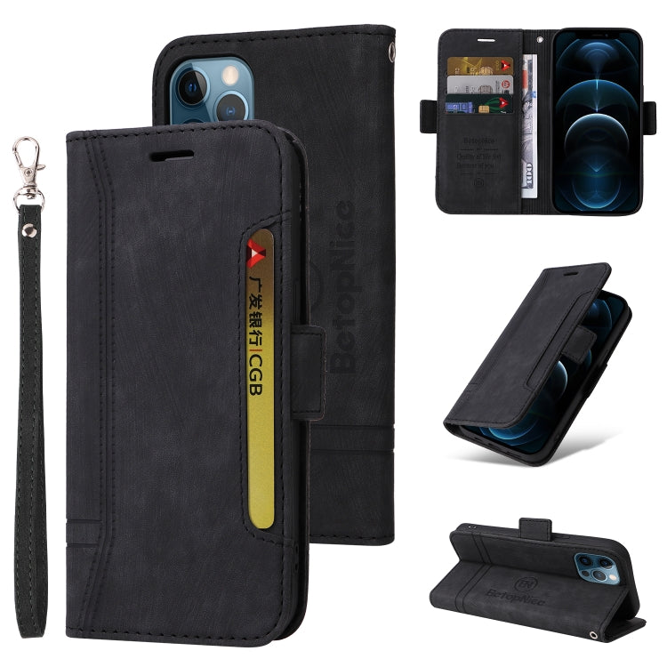 BETOPNICE Estuche de cuero con hebilla de doble cara para teléfono, For iPhone 12 / 12 Pro, For iPhone 12 Pro Max, For iPhone 11, For iPhone 11 Pro, For iPhone 11 Pro Max, For iPhone X / XS, For iPhone XR, For iPhone XS Max                             ...
