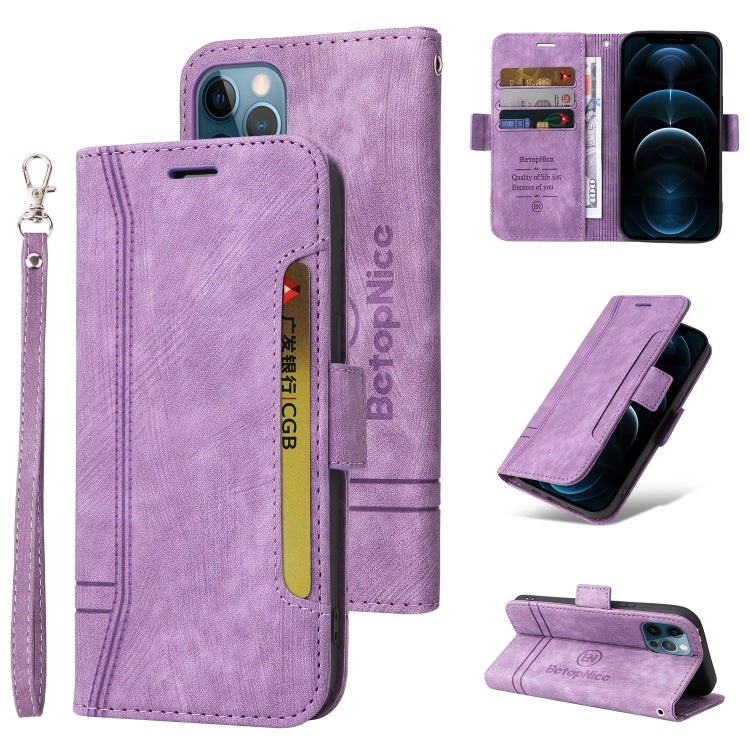 BETOPNICE Estuche de cuero con hebilla de doble cara para teléfono, For iPhone 12 / 12 Pro, For iPhone 12 Pro Max, For iPhone 11, For iPhone 11 Pro, For iPhone 11 Pro Max, For iPhone X / XS, For iPhone XR, For iPhone XS Max                             ...