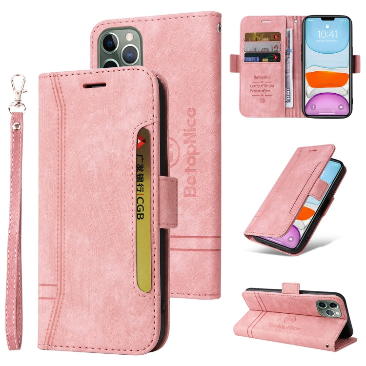 BETOPNICE Estuche de cuero con hebilla de doble cara para teléfono, For iPhone 12 / 12 Pro, For iPhone 12 Pro Max, For iPhone 11, For iPhone 11 Pro, For iPhone 11 Pro Max, For iPhone X / XS, For iPhone XR, For iPhone XS Max                             ...