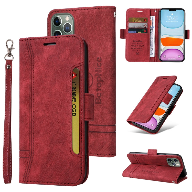 BETOPNICE Estuche de cuero con hebilla de doble cara para teléfono, For iPhone 12 / 12 Pro, For iPhone 12 Pro Max, For iPhone 11, For iPhone 11 Pro, For iPhone 11 Pro Max, For iPhone X / XS, For iPhone XR, For iPhone XS Max                             ...