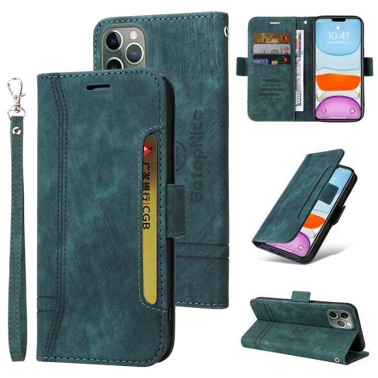 BETOPNICE Estuche de cuero con hebilla de doble cara para teléfono, For iPhone 12 / 12 Pro, For iPhone 12 Pro Max, For iPhone 11, For iPhone 11 Pro, For iPhone 11 Pro Max, For iPhone X / XS, For iPhone XR, For iPhone XS Max                             ...