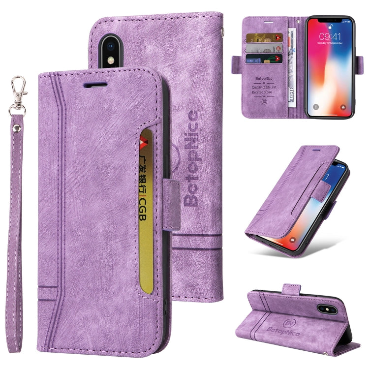 BETOPNICE Estuche de cuero con hebilla de doble cara para teléfono, For iPhone 12 / 12 Pro, For iPhone 12 Pro Max, For iPhone 11, For iPhone 11 Pro, For iPhone 11 Pro Max, For iPhone X / XS, For iPhone XR, For iPhone XS Max                             ...