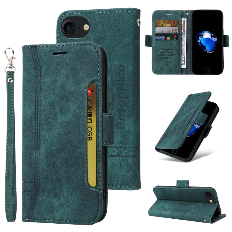 BETOPNICE Estuche de cuero con hebilla de doble cara para teléfono, For iPhone 12 / 12 Pro, For iPhone 12 Pro Max, For iPhone 11, For iPhone 11 Pro, For iPhone 11 Pro Max, For iPhone X / XS, For iPhone XR, For iPhone XS Max                             ...