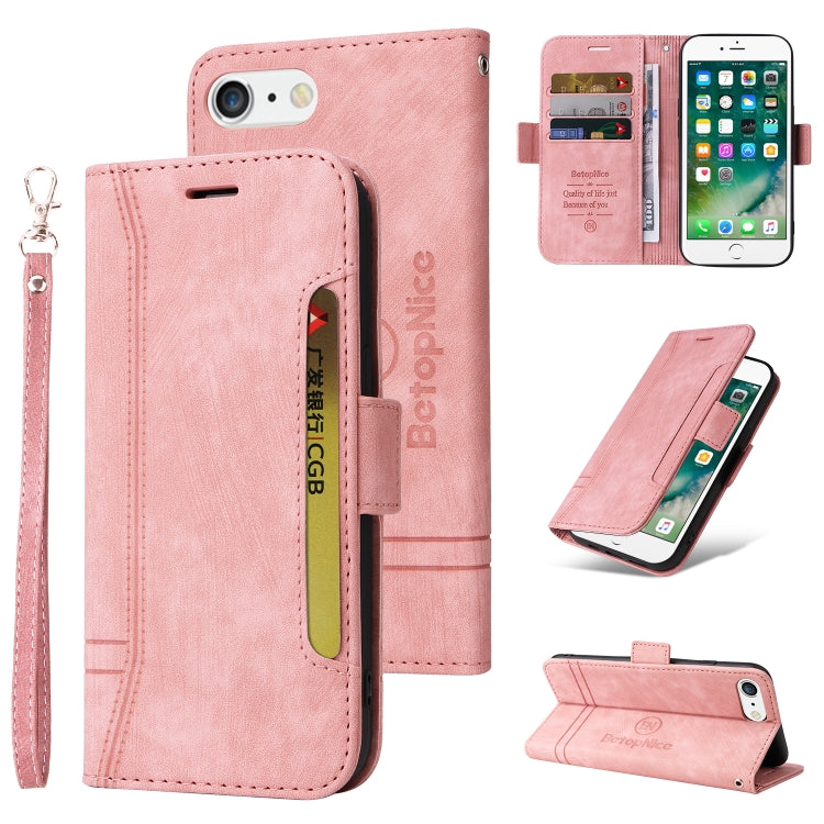 BETOPNICE Estuche de cuero con hebilla de doble cara para teléfono, For iPhone 7 Plus / 8 Plus