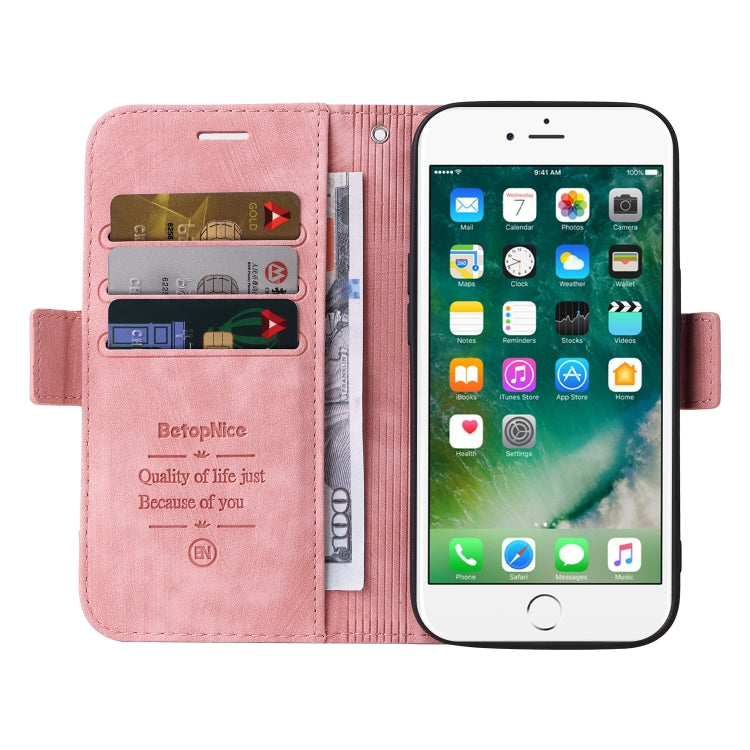 BETOPNICE Estuche de cuero con hebilla de doble cara para teléfono, For iPhone 7 Plus / 8 Plus