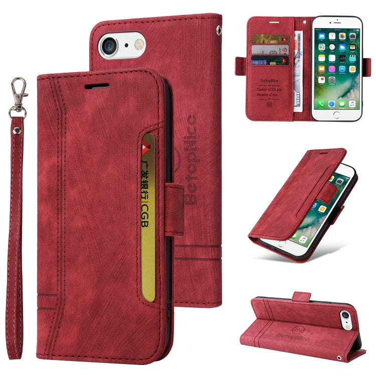 BETOPNICE Estuche de cuero con hebilla de doble cara para teléfono, For iPhone 7 Plus / 8 Plus