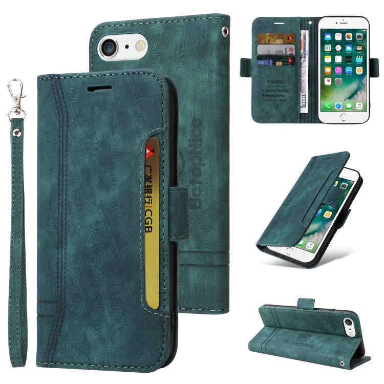 BETOPNICE Estuche de cuero con hebilla de doble cara para teléfono, For iPhone 7 Plus / 8 Plus