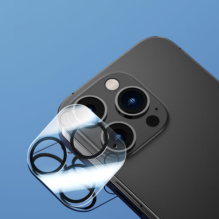 Película protectora de lente de cámara trasera transparente de una pieza de Benks, For iPhone 14/14 Plus, For iPhone 14 Pro/14 Pro Max