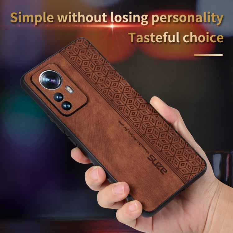 Estuche para teléfono con sensación de piel en relieve AZNS 3D, For Xiaomi 12 Lite, For Xiaomi 12 Pro / 12S Pro