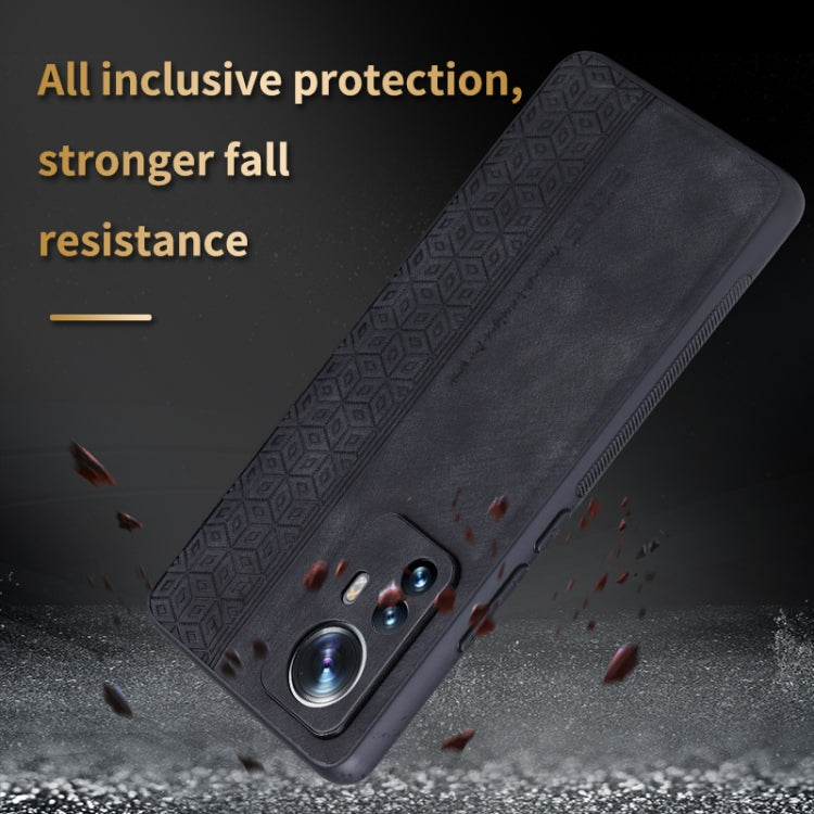 Estuche para teléfono con sensación de piel en relieve AZNS 3D, For Xiaomi 12 Lite, For Xiaomi 12 Pro / 12S Pro