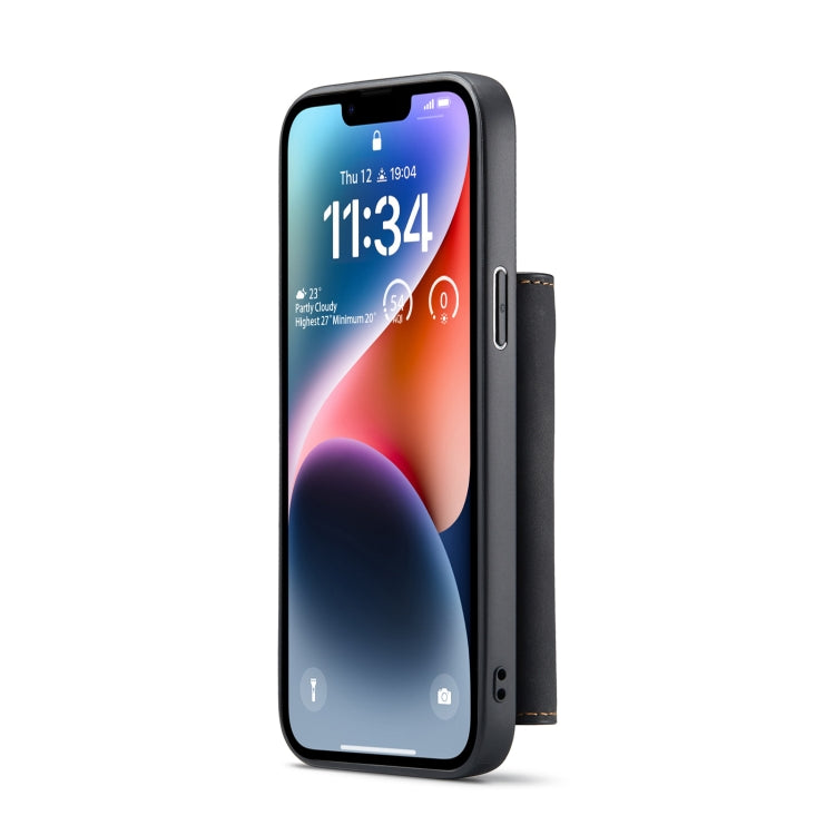 DG.MING M1 Series Estuche de cuero con billetera para múltiples tarjetas de 3 pliegues, For iPhone 14, For iPhone 14 Plus, For iPhone 14 Pro, For iPhone 14 Pro Max