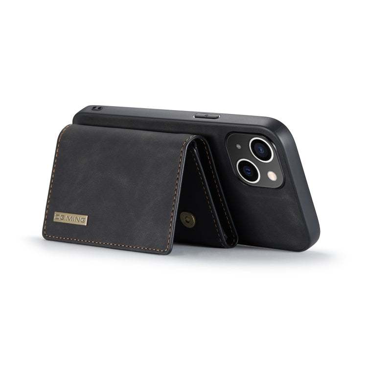 DG.MING M1 Series Estuche de cuero con billetera para múltiples tarjetas de 3 pliegues, For iPhone 14, For iPhone 14 Plus, For iPhone 14 Pro, For iPhone 14 Pro Max