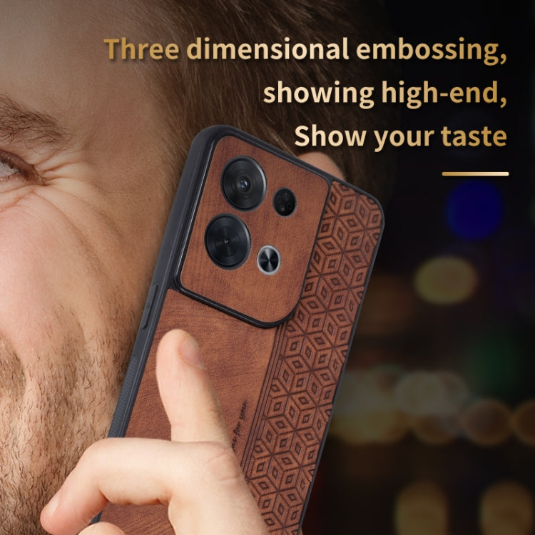 Estuche para teléfono con sensación de piel en relieve AZNS 3D, For OPPO Reno8 Pro, For OPPO Reno7 5G, For OPPO Reno7 Global, For OPPO Reno7 Pro 5G, For OPPO Reno7 SE 5G, For OPPO K10 5G, For OPPO A57 5G / A77 5G / Realme Q5i / V23, For vivo X80 Pro