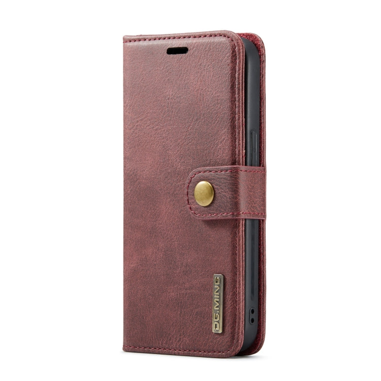 DG.MING Crazy Horse Texture Estuche de cuero magnético desmontable, For iPhone 14, For iPhone 14 Plus, For iPhone 14 Pro, For iPhone 14 Pro Max
