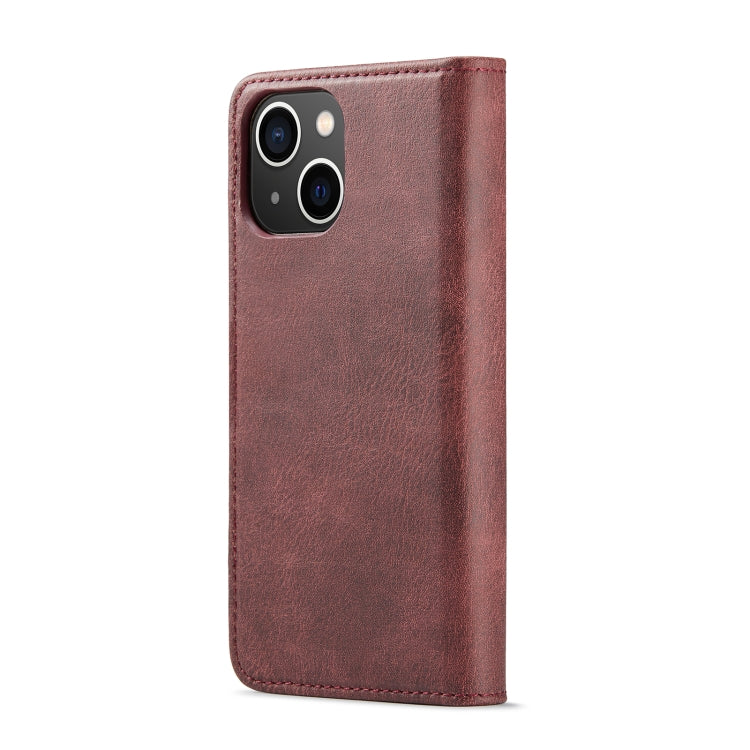 DG.MING Crazy Horse Texture Estuche de cuero magnético desmontable, For iPhone 14, For iPhone 14 Plus, For iPhone 14 Pro, For iPhone 14 Pro Max