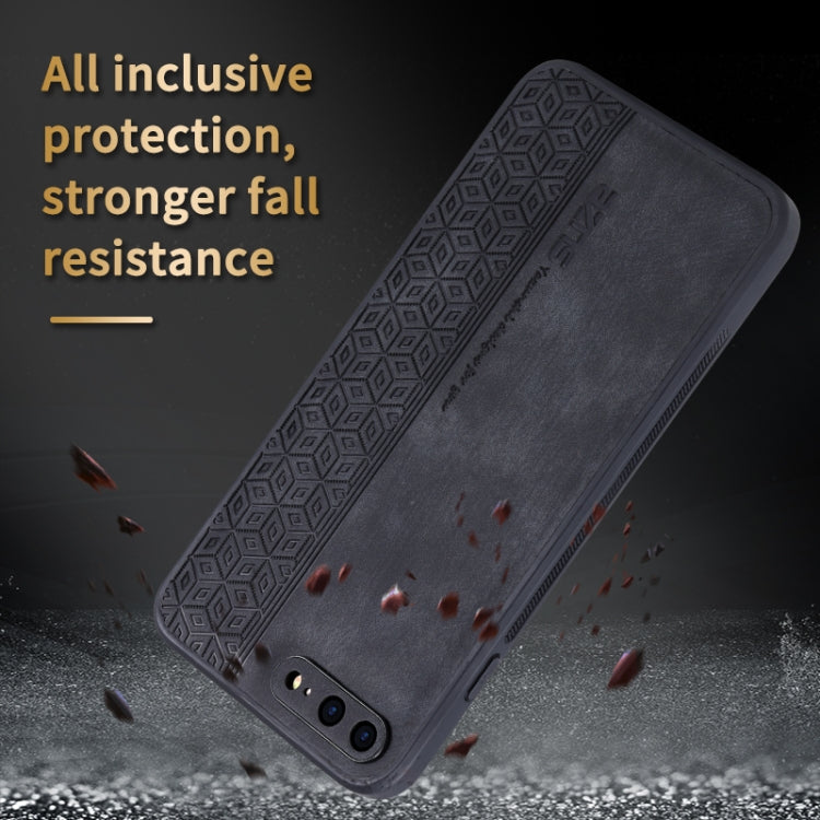 Estuche para teléfono con sensación de piel en relieve AZNS 3D, For iPhone 7 Plus / 8 Plus