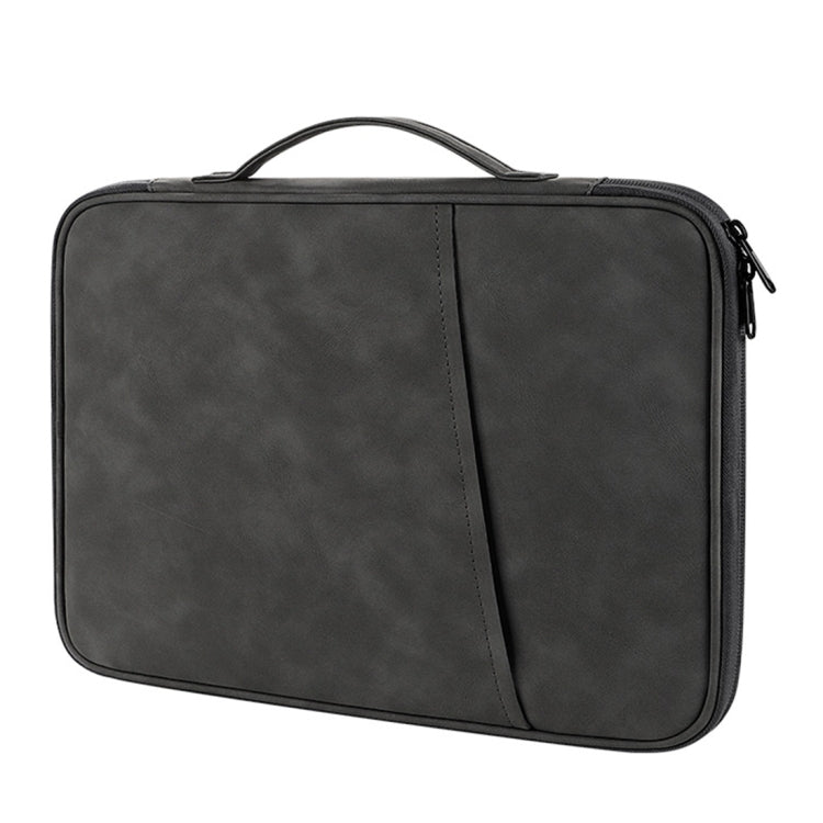 Bolso portátil de cuero con textura de piel de oveja, For 9.7-11 inch Laptop, For 12.9-13 inch Laptop