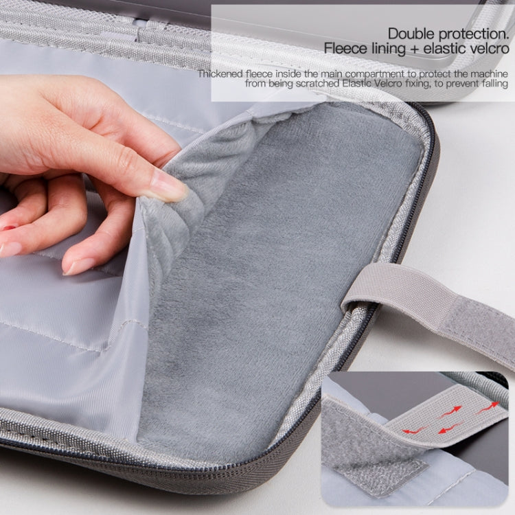 Bolso portátil de cuero con textura de piel de oveja, For 9.7-11 inch Laptop, For 12.9-13 inch Laptop