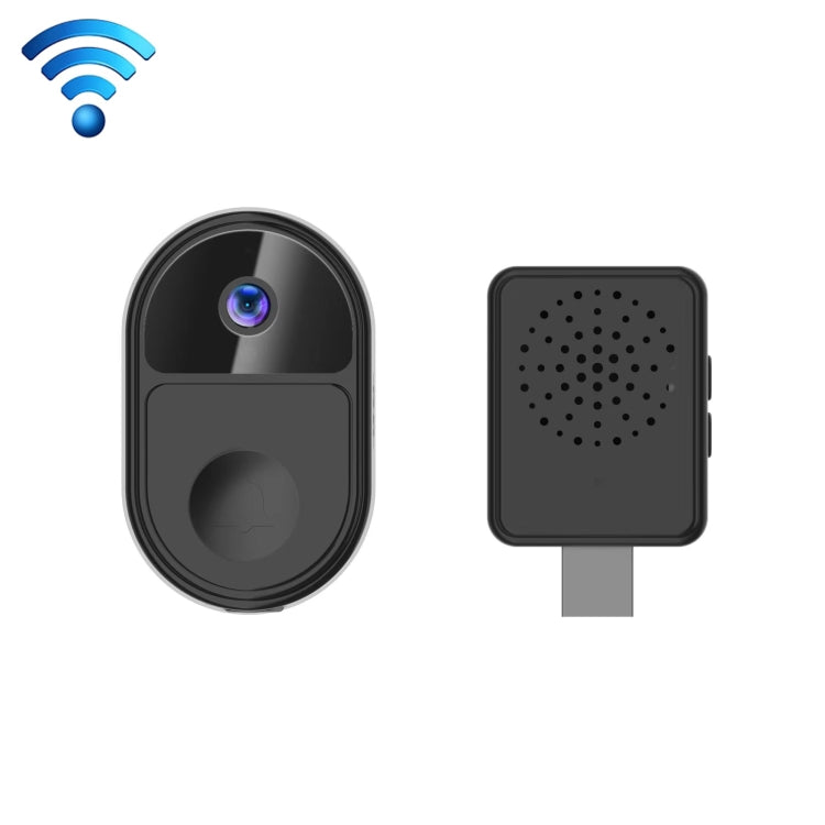 ML18 Mini Timbre de video inteligente ultra gran angular compatible con voz bidireccional, ML18