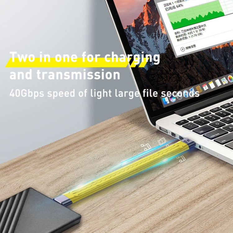 Cable de datos flexible de 100 W 10 Gbps USB a USB-C/Type-C FPC, longitud: 13,8 cm, 10Gbps USB to USB-C/Type-C