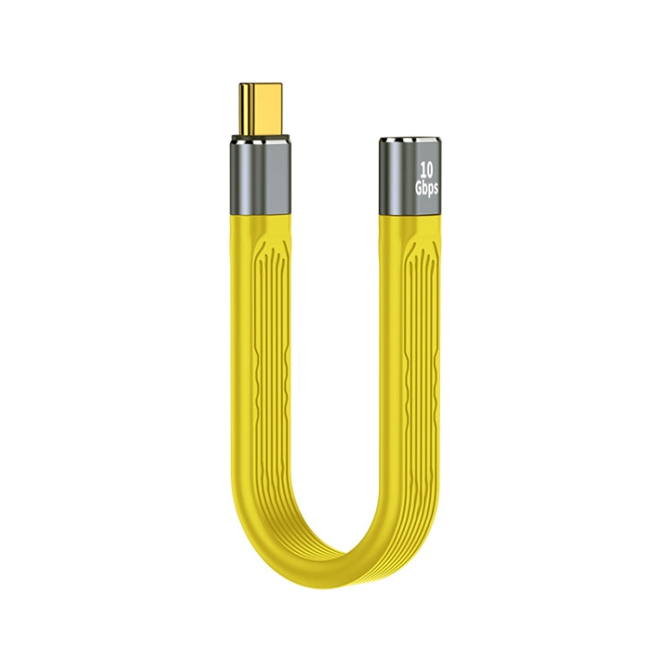 100W 10Gbps USB-C/Tipo-C Hembra a USB-C/Tipo-C Macho FPC Cable de datos flexible, Longitud: 13,8 cm, 10Gbps USB-C/Type-C Female to USB-C/Type-C Male