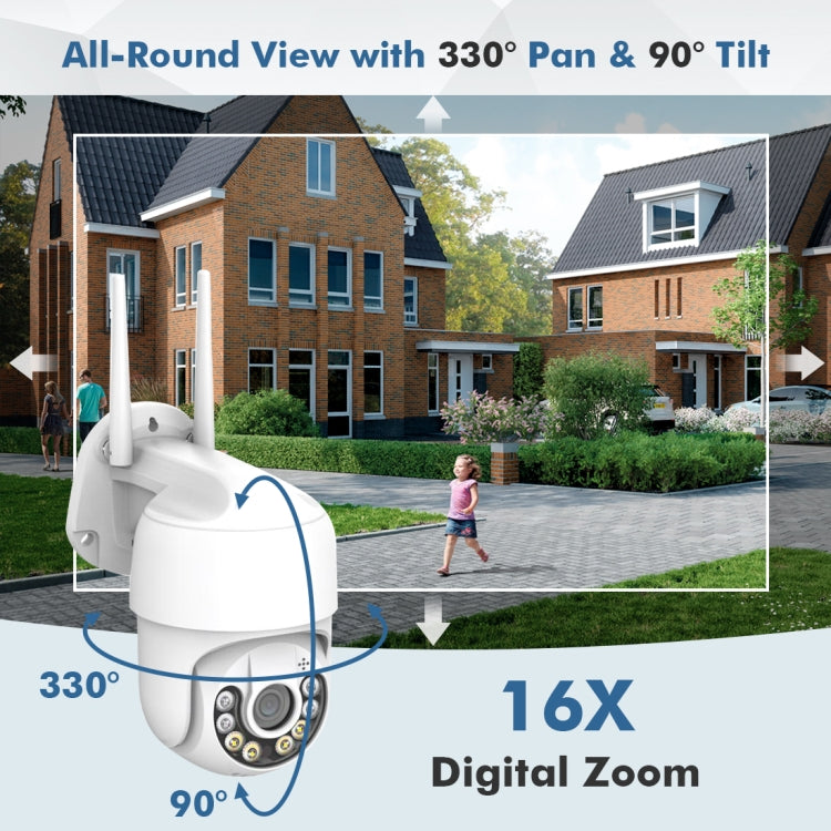 QX59 1920 x 1080P HD 2MP Cámara de vigilancia inteligente WiFi inalámbrica, EU Plug, US Plug, UK Plug, AU Plug