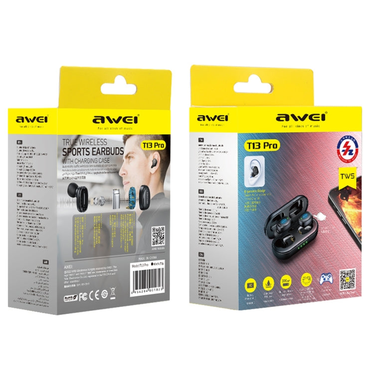awei T13Pro Bluetooth V5.1 Auriculares deportivos, T13Pro