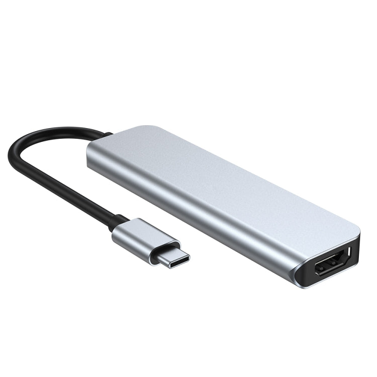 Adaptador HUB de estación de acoplamiento USB-C / Type-C a USB 5 en 1, 5 in 1