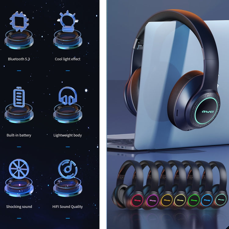 Auriculares estéreo inalámbricos Wei A300BL, A300BL