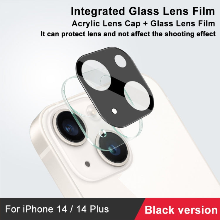 Película de lente de vidrio integrada de alta definición imak, versión negra, For iPhone 14  / 14 Plus, For iPhone 14 Pro / 14 Pro Max