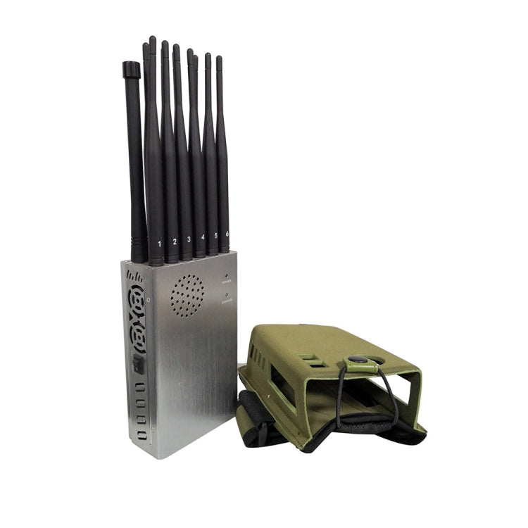 Jammer de señal móvil JAX-121A-12A 2G/3G/4G/5.8G/WIFI/GPS/LOJACK con control remoto, JAX-121A-12A