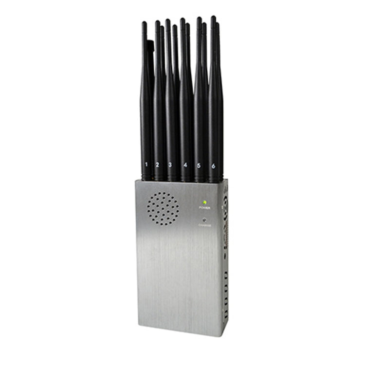 Jammer de señal móvil JAX-121A-12A 2G/3G/4G/5.8G/WIFI/GPS/LOJACK con control remoto, JAX-121A-12A