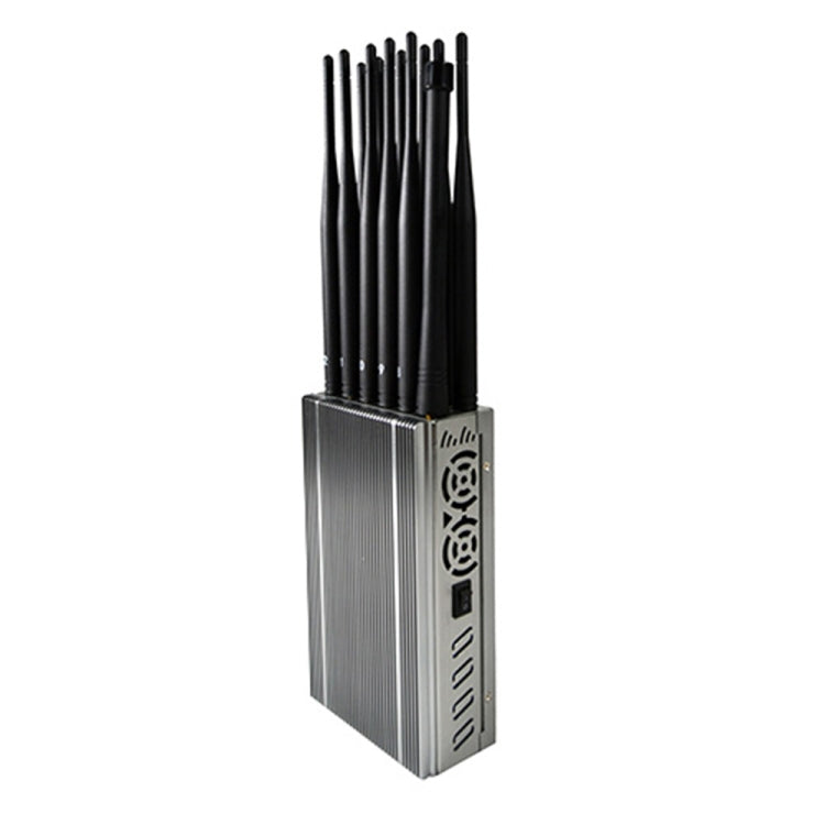 Jammer de señal móvil JAX-121A-12A 2G/3G/4G/5.8G/WIFI/GPS/LOJACK con control remoto, JAX-121A-12A