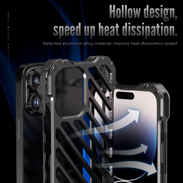 Estuche para teléfono con armadura transpirable R-JUST, For iPhone 14, For iPhone 14 Plus, For iPhone 14 Pro, For iPhone 14 Pro Max