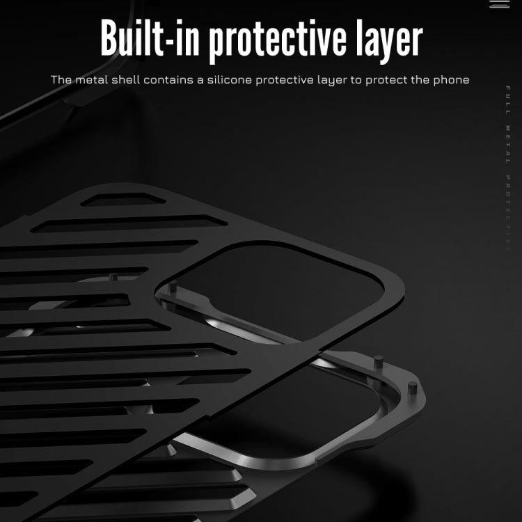 Estuche para teléfono con armadura transpirable R-JUST, For iPhone 14, For iPhone 14 Plus, For iPhone 14 Pro, For iPhone 14 Pro Max