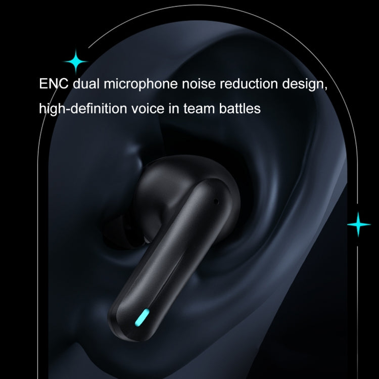 USAMS XJ13 XJ ENC Auricular Bluetooth inalámbrico TWS con micrófono dual y cancelación de ruido, USAMS XJ13