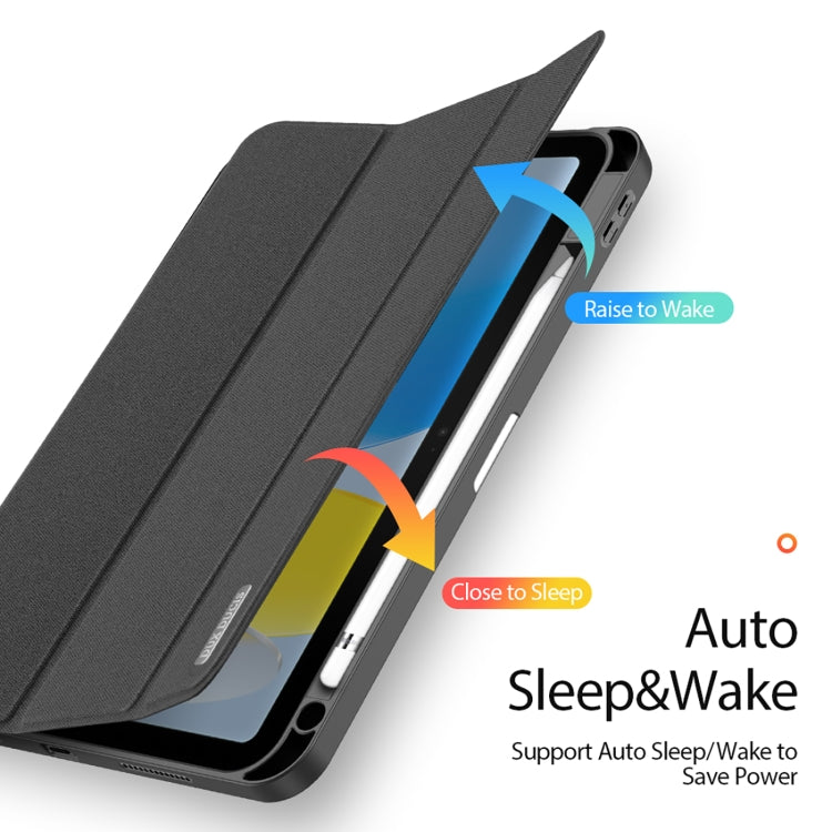DUX DUCIS Domo Series Estuche de tableta de cuero con tapa magnética, For iPad 10th Gen 10.9 2022, For Xiaomi Redmi Pad 10.61