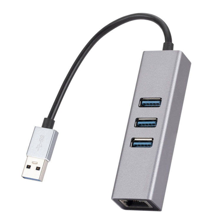 Tarjeta de red SL-030 Gigabit USB a RJ45 + 3 concentrador de conversión USB 3.0 HUB, USB to RJ45 & 3 x USB