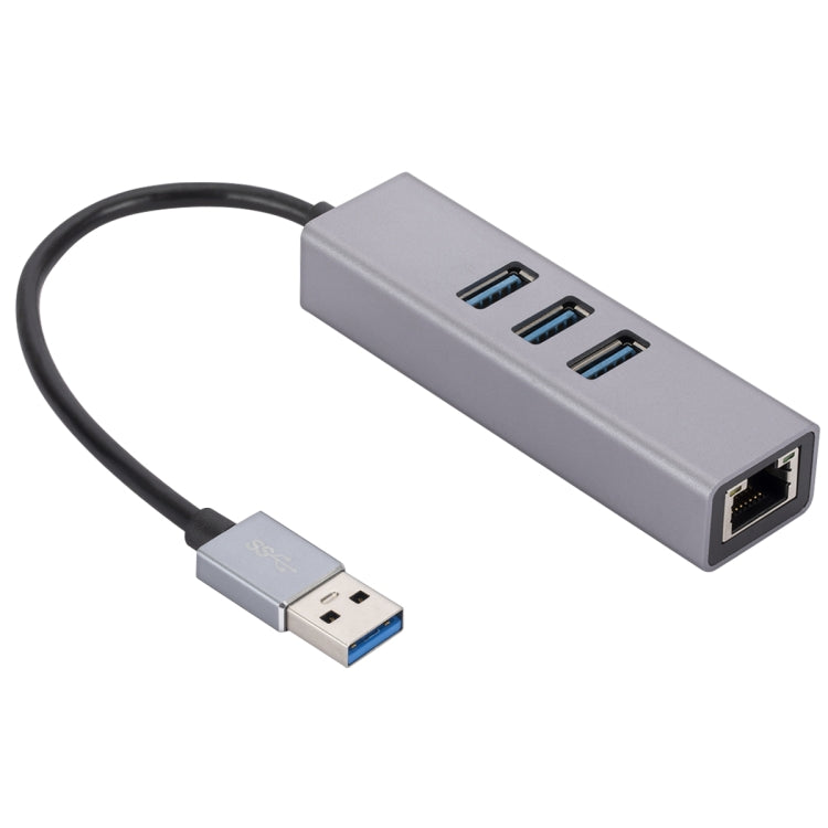 Tarjeta de red SL-030 Gigabit USB a RJ45 + 3 concentrador de conversión USB 3.0 HUB, USB to RJ45 & 3 x USB