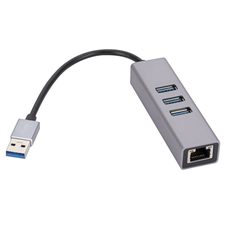 Tarjeta de red SL-030 Gigabit USB a RJ45 + 3 concentrador de conversión USB 3.0 HUB, USB to RJ45 & 3 x USB