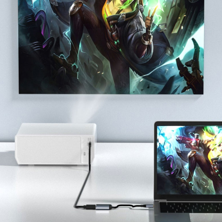 Y002 6 en 1 Tipo-C a VGA+HDMI+Dual USB+Dual USB-C/Adaptador multifunción de interfaz Tipo-C, Y002